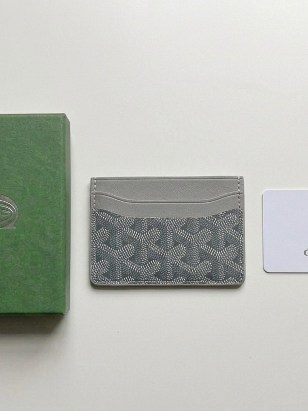 Goyard Grey Monogram Card Holder